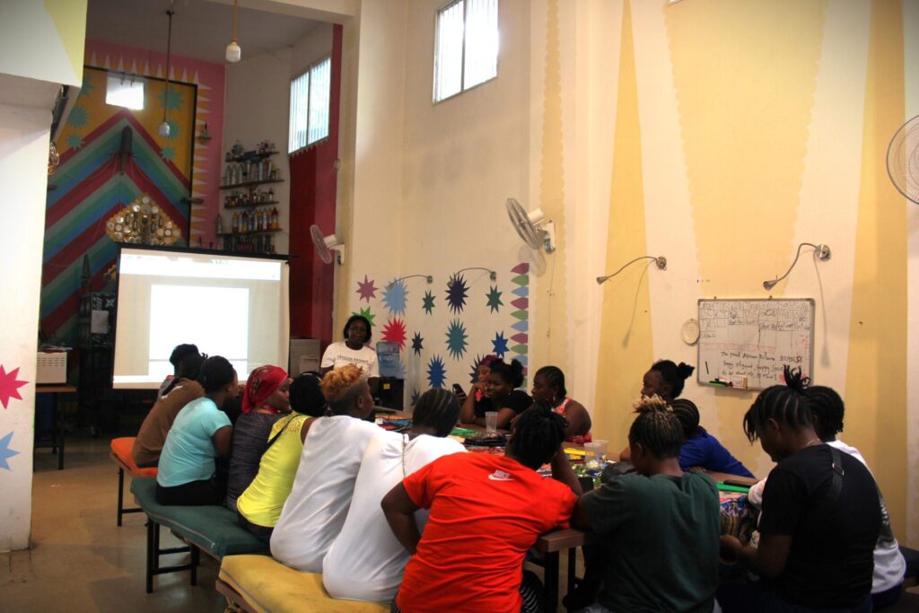 Migrant Workers in Lebanon receiving a training